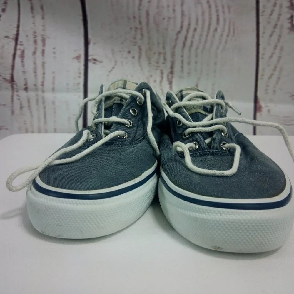 Sperry Top Sider Men's Gray/White Boat Shoes